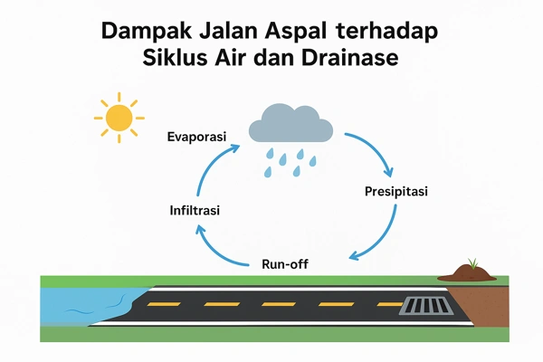 Dampak Jalan Aspal terhadap Siklus Air